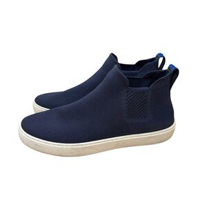Rothy’s The Chelsea Pull-On High Top Ankle Boots Nightfall Navy Blue Women’s 9.5